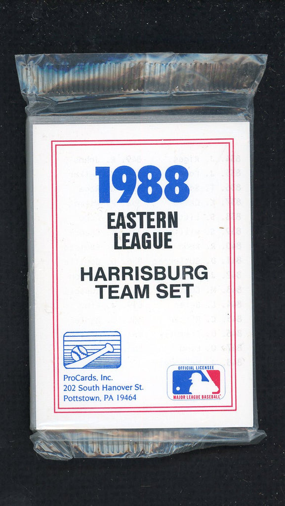 1988 Pro Card Harrisburg Senators Complete Set Orlando Lind 543923