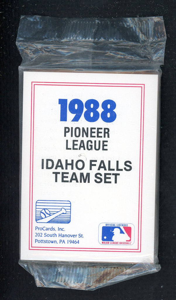1988 Pro Card Idaho Falls Braves Complete Set Rich Pohle 543924
