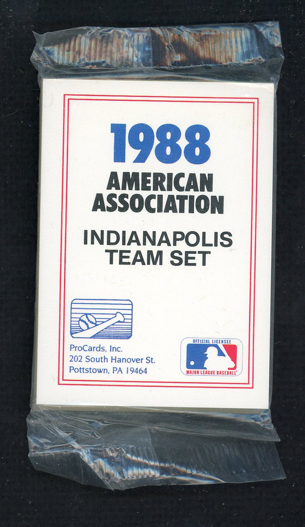 1988 Pro Card Indianapolis Indians Complete Set Rex Hudler 543925