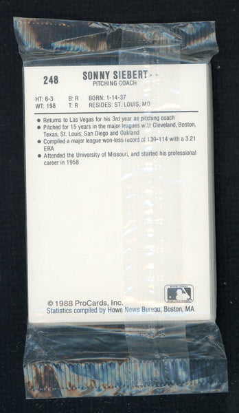 1988 Pro Card Las Vegas Stars Complete Set Roberto Alomar 543933