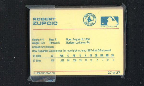 1988 Star Lynchburg Red Sox Complete Set Scott Cooper 543935