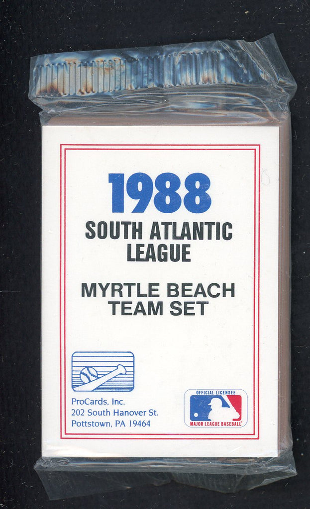 1988 Pro Card Myrtle Beach Blue Jays Complete Set Luis Sojo 543938