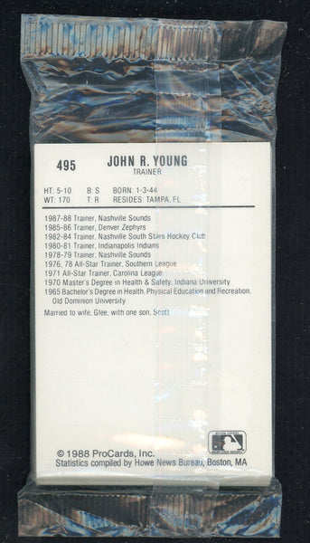 1988 Pro Card Nashville Sounds Complete Set Rob Dibble 543939