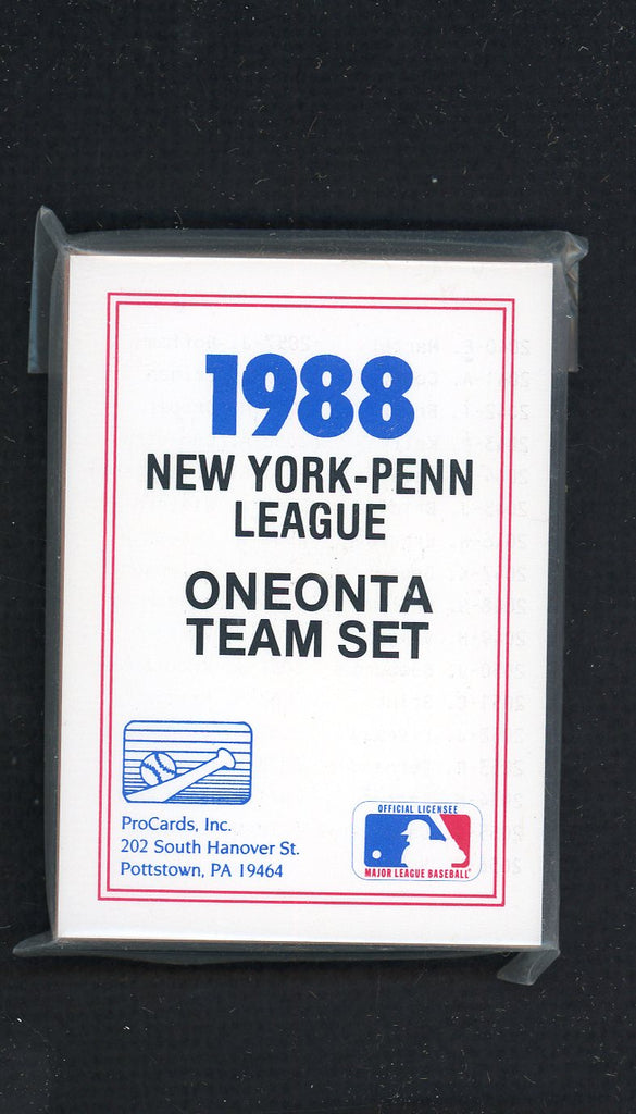 1988 Pro Card Oneonta Yankees Complete Set Gary Allenson 543943