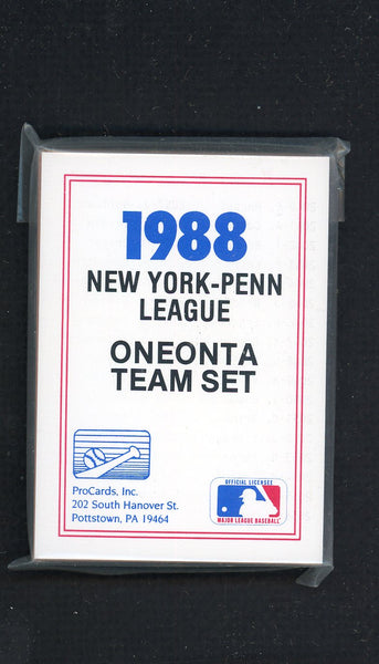 1988 Pro Card Oneonta Yankees Complete Set Gary Allenson 543943