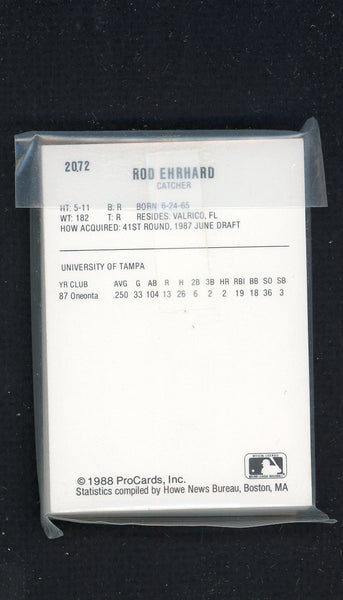 1988 Pro Card Oneonta Yankees Complete Set Gary Allenson 543943