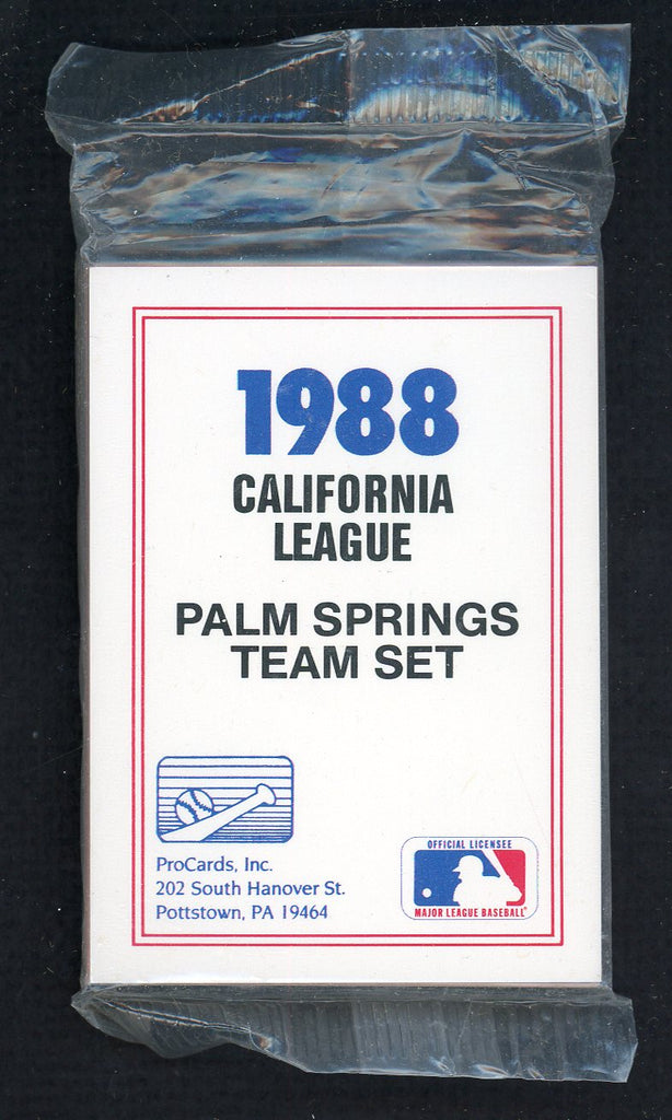 1988 Pro Card Palm Springs Angels Complete Set Paul Sorrento 543945