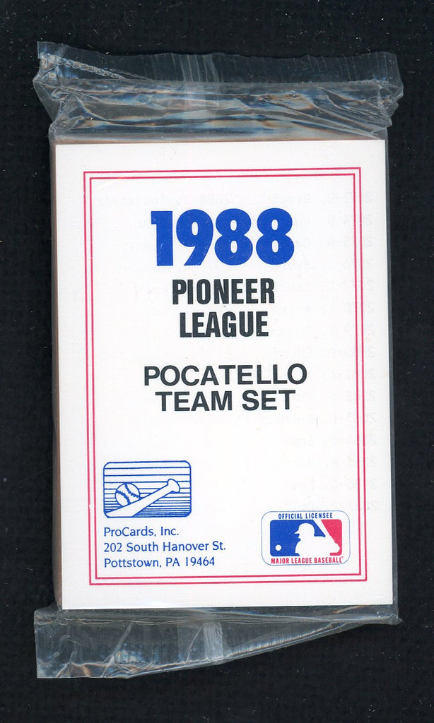 1988 Pro Card Pocatello Giants Complete Set Kevin Rogers 543949