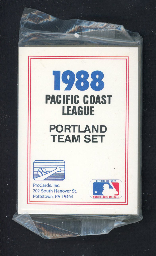 1988 Pro Card Portland Beavers Complete Set Mark Portugal 543950