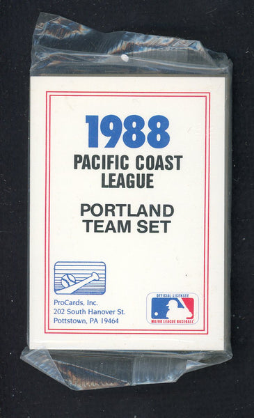 1988 Pro Card Portland Beavers Complete Set Mark Portugal 543950