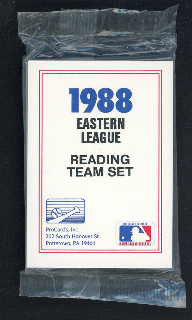 1988 Pro Card Reading Phillies Complete Set Scott Service 543953