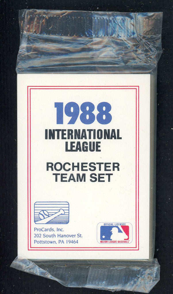 1988 Pro Card Rochester Red Wings Complete Set Mickey Tettleton 543956