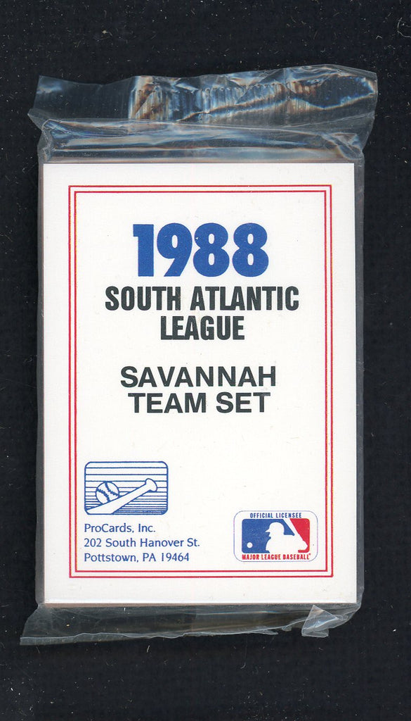 1988 Pro Card Savannah Cardinals Complete Set Keith Champion 543959