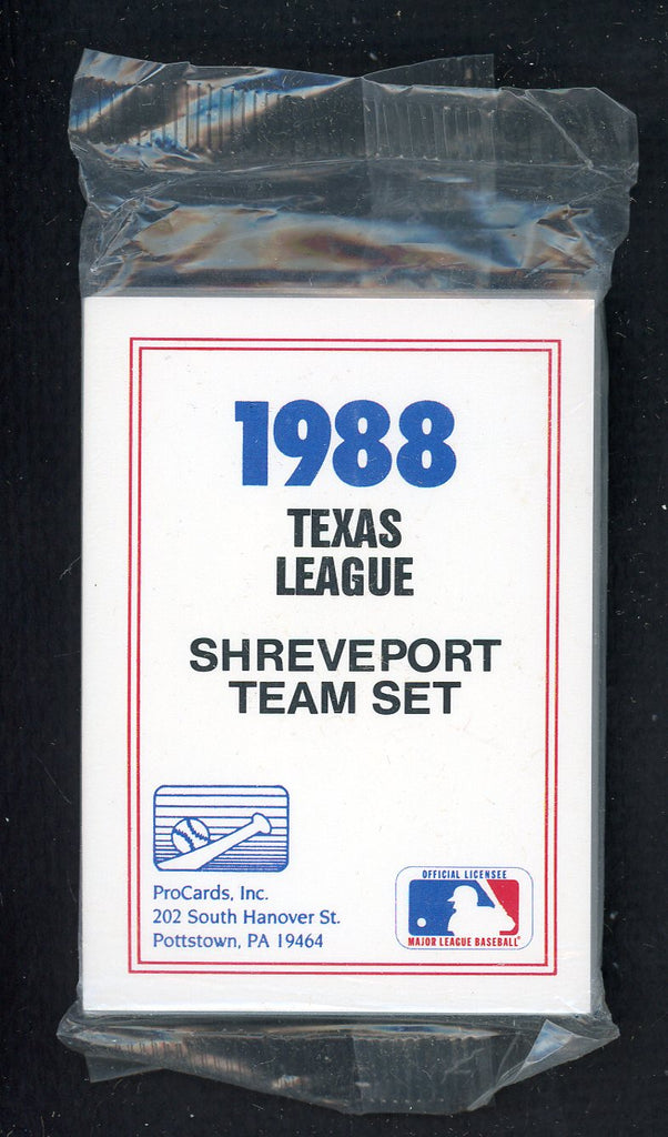 1988 Pro Card Shreveport Captains Complete Set Trevor Wilson 543960