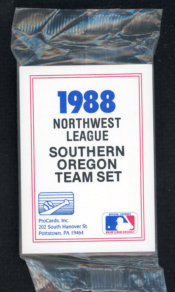 1988 Pro Card Southern Oregon A's Complete Set Lenn Sakata 543961
