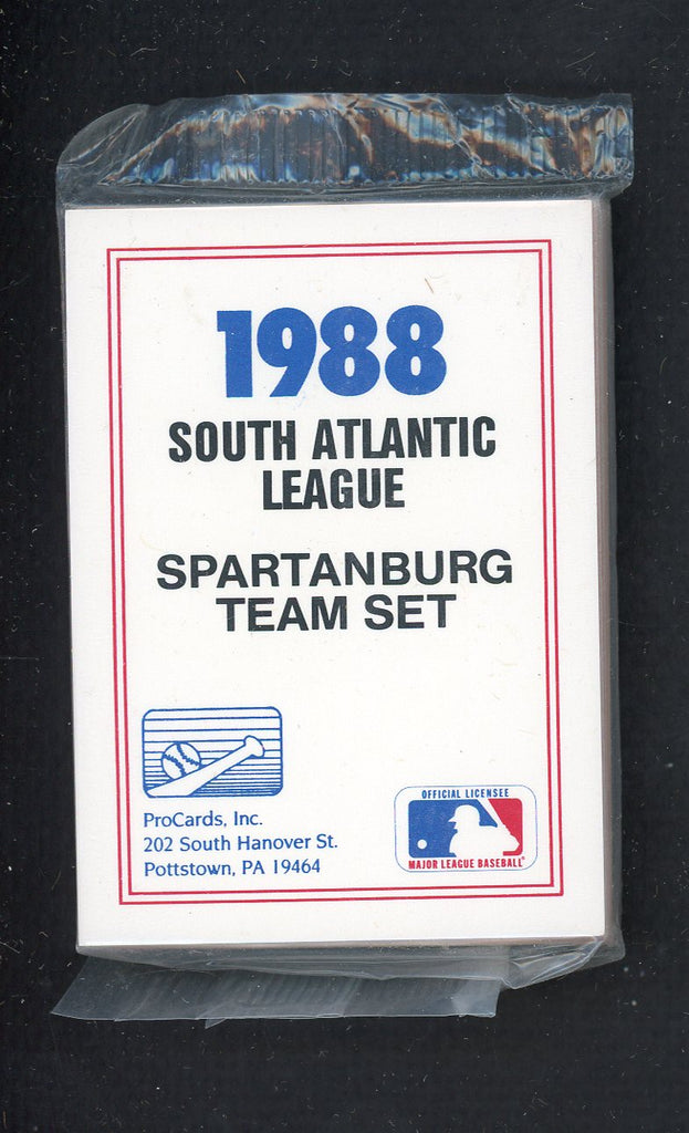 1988 Pro Card Spartanburg Phillies Complete Set Jim Vatcher 543962