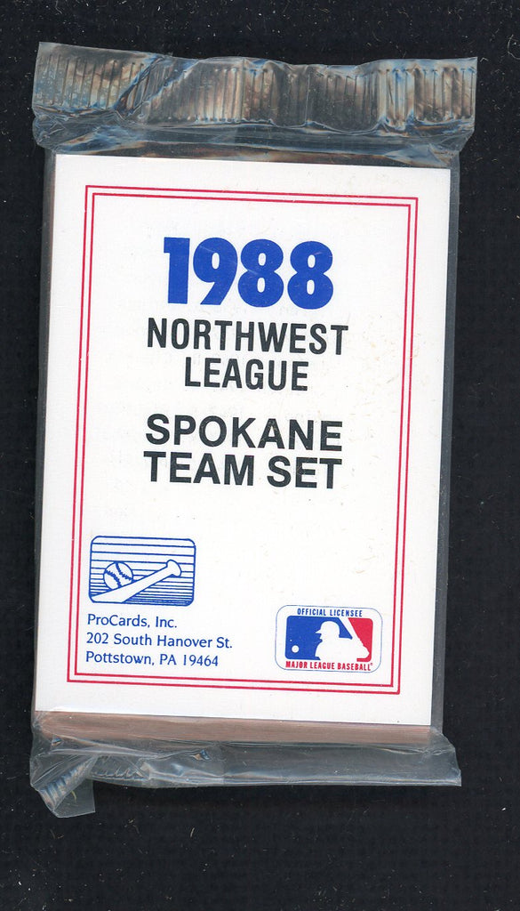 1988 Pro Card Spokane Indians Complete Set Luis Lopez 543963