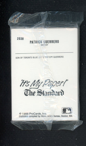1988 Pro Card St. Catharines Blue Jays Complete Set David Weathers 543964