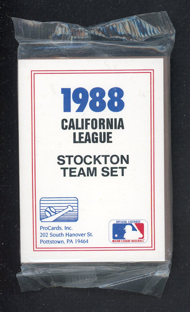 1988 Pro Card Stockton Ports Complete Set John Jaha 543966
