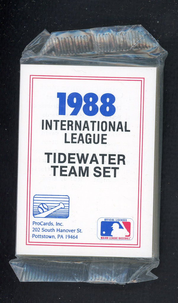 1988 Pro Card Tidewater Tides Complete Set Gregg Jefferies 543972