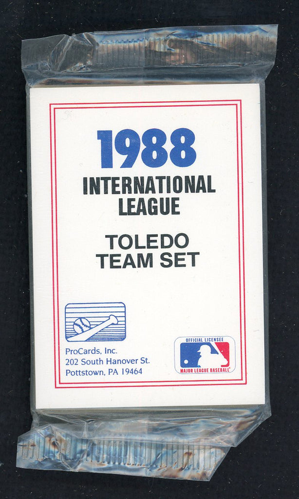 1988 Pro Card Toledo Mud Hens Complete Set Billy Beane 543973