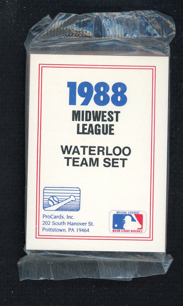 1988 Pro Card Waterloo Indians Complete Set Rudy Seanez 543981
