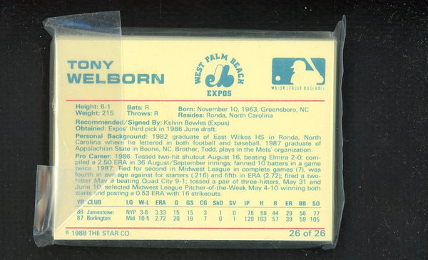 1988 Star West Palm Beach Astros Complete Set John Vanderwal 543982