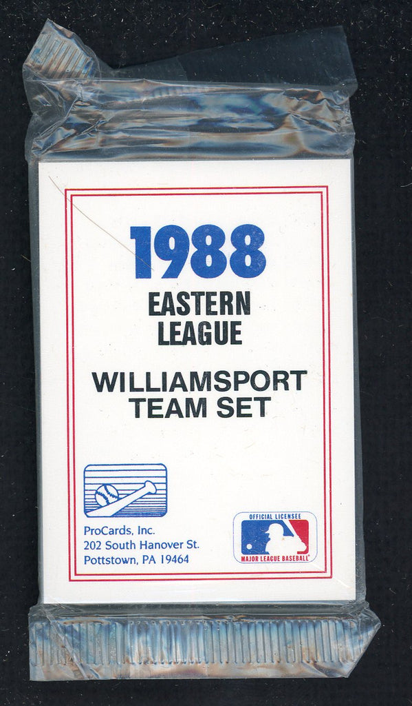 1988 Pro Card Williamsport Bills Complete Set Mike Hargrove 543983