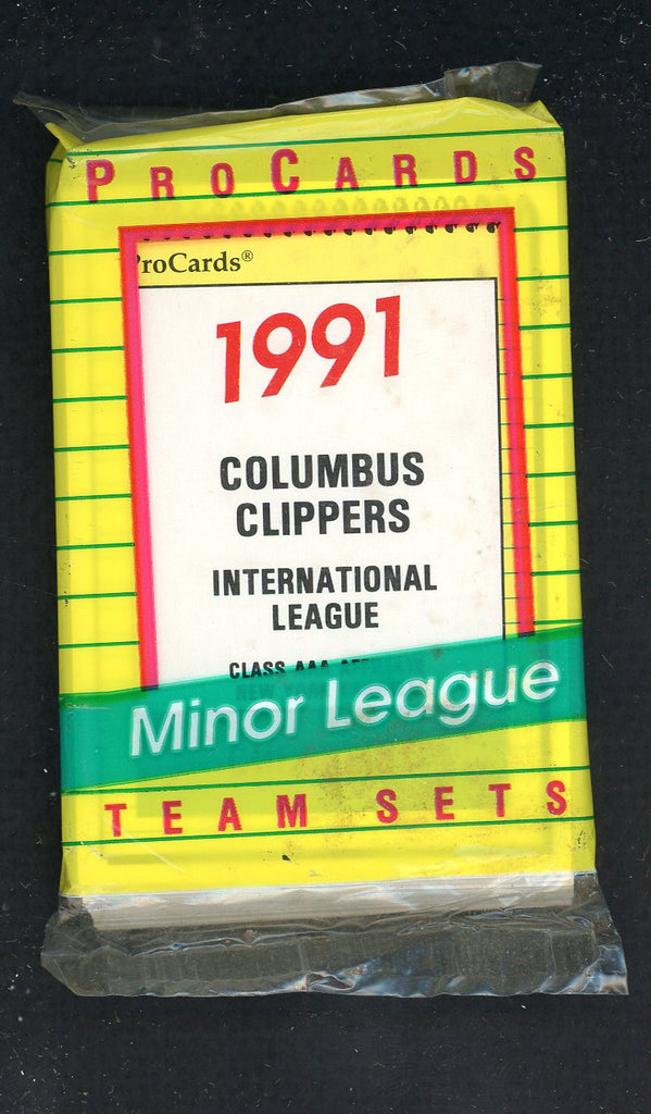 1991 Pro Card Columbus Clippers Complete Set Bernie Williams 543987