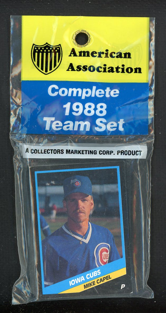 1988 CMC Iowa Cubs Complete Set Mark Grace 543996
