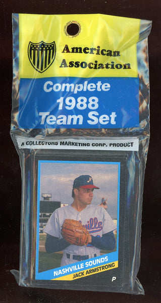 1988 CMC Nashville Sounds Complete Set Rob Dibble 544000