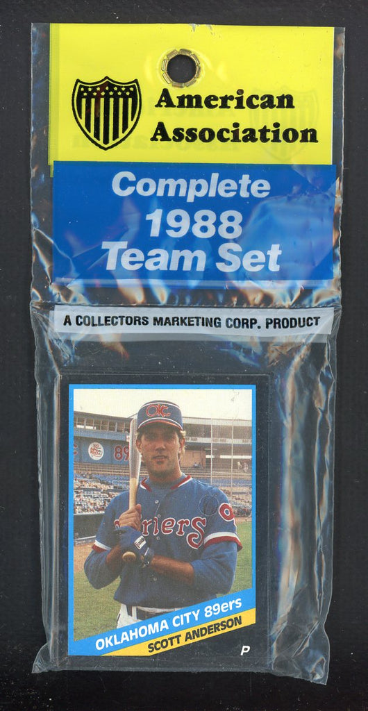 1988 CMC Oklahoma City 89ers Complete Set Fergie Jenkins 544001