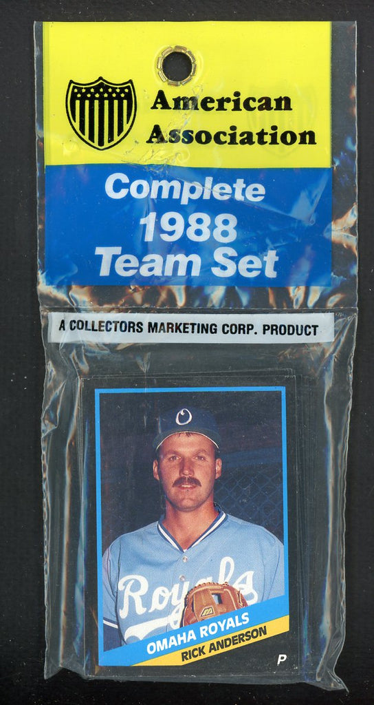 1988 CMC Omaha Royals Complete Set Jeff Montgomery 544002