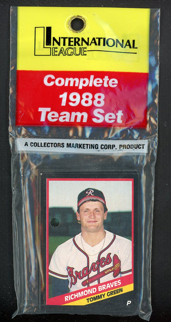 1988 CMC Richmond Braves Complete Set John Smoltz 544006