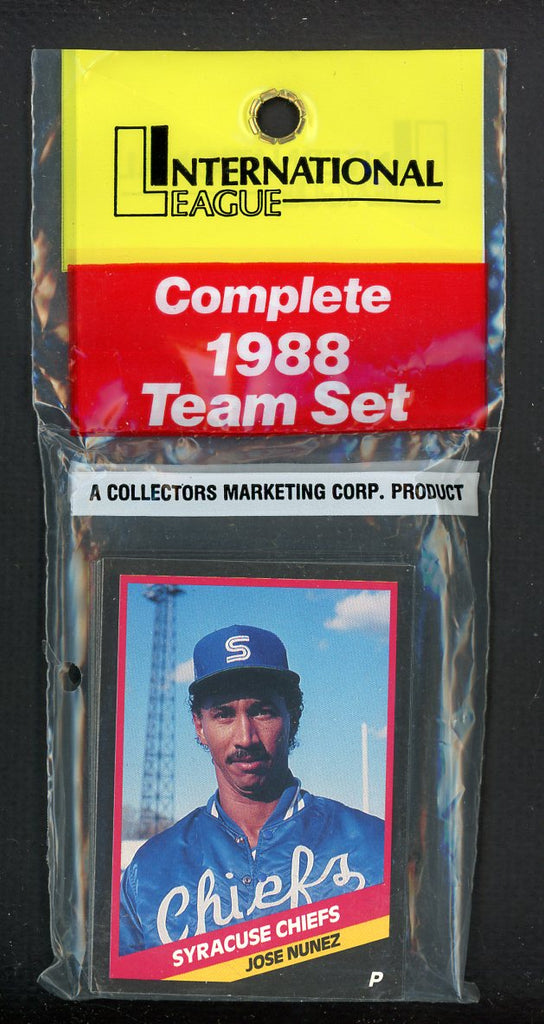 1988 CMC Syracuse Chiefs Complete Set Glenallen Hill 544008