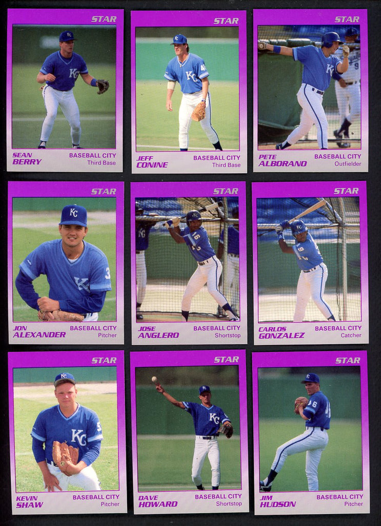 1989 Star Baseball City Royals Complete Set Jeff Conine 544020