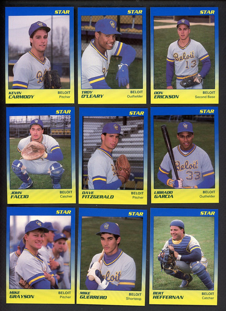 1989 Star Beloit Brewers I Complete Set Troy O'Leary 544021