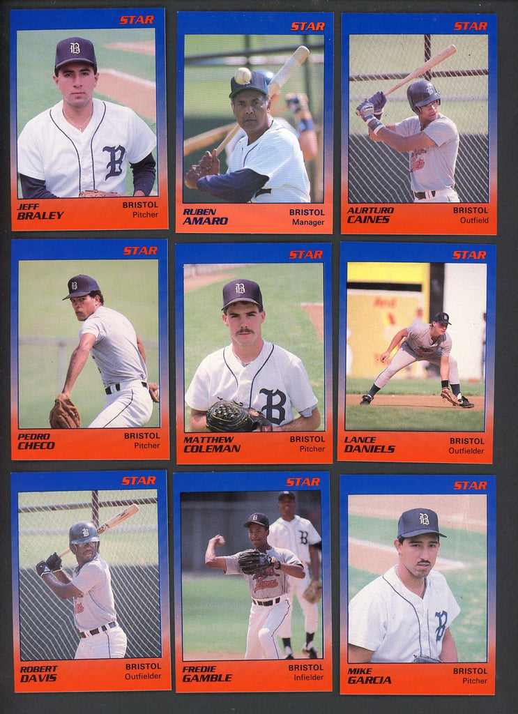 1989 Star Bristol Tigers Complete Set Ruben Amaro 544023