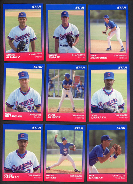 1989 Star Charlotte Rangers Complete Set Wilson Alvarez 544028