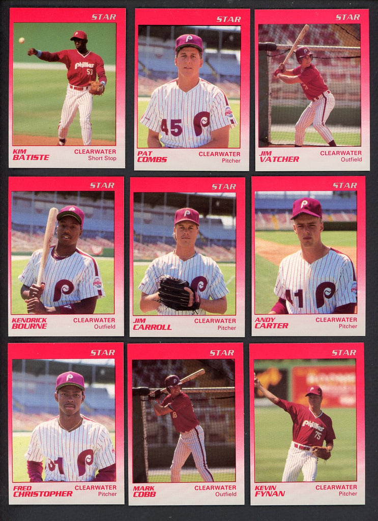 1989 Star Clearwater Phillies Complete Set Pat Coombs 544029