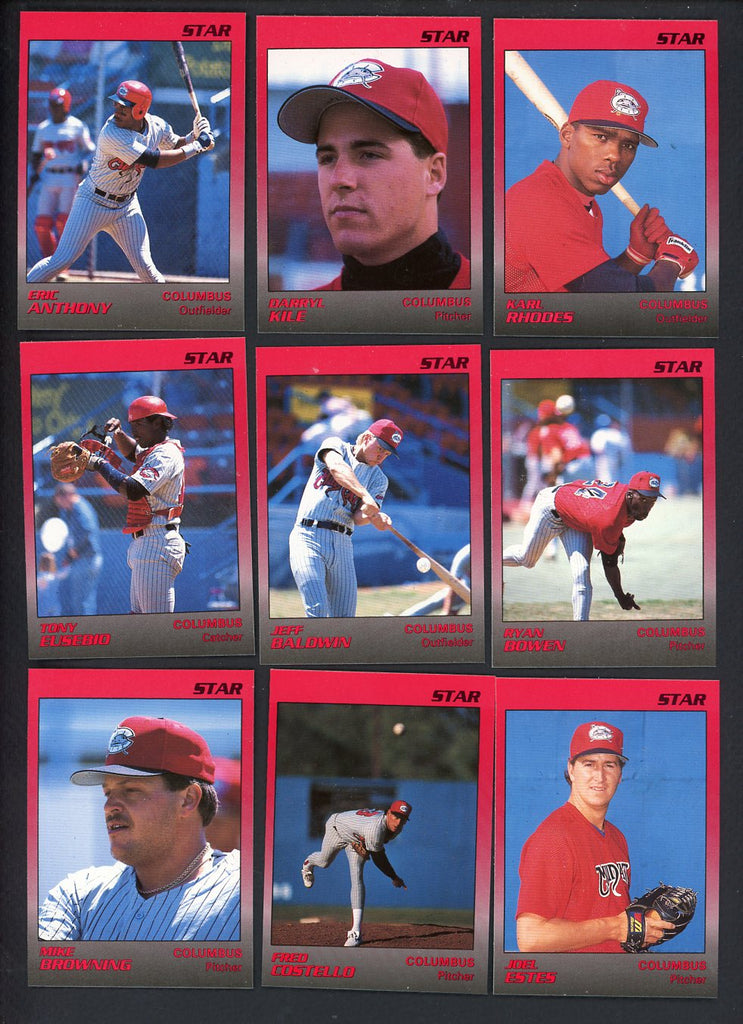 1989 Star Columbus Mud Cats Complete Set Eric Anthony 544031