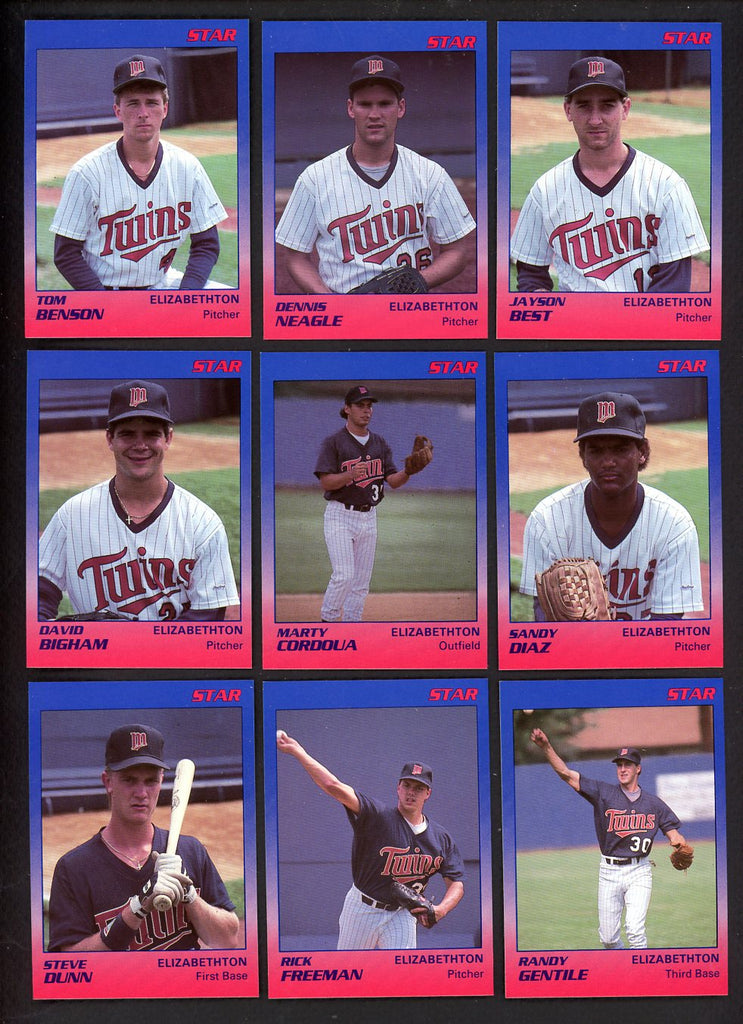 1989 Star Elizabethton Twins Complete Set Denny Neagle 544034