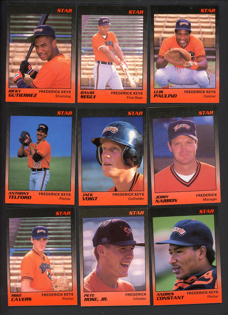 1989 Star Frederick Keys Complete Set Pete Rose Jr 544037