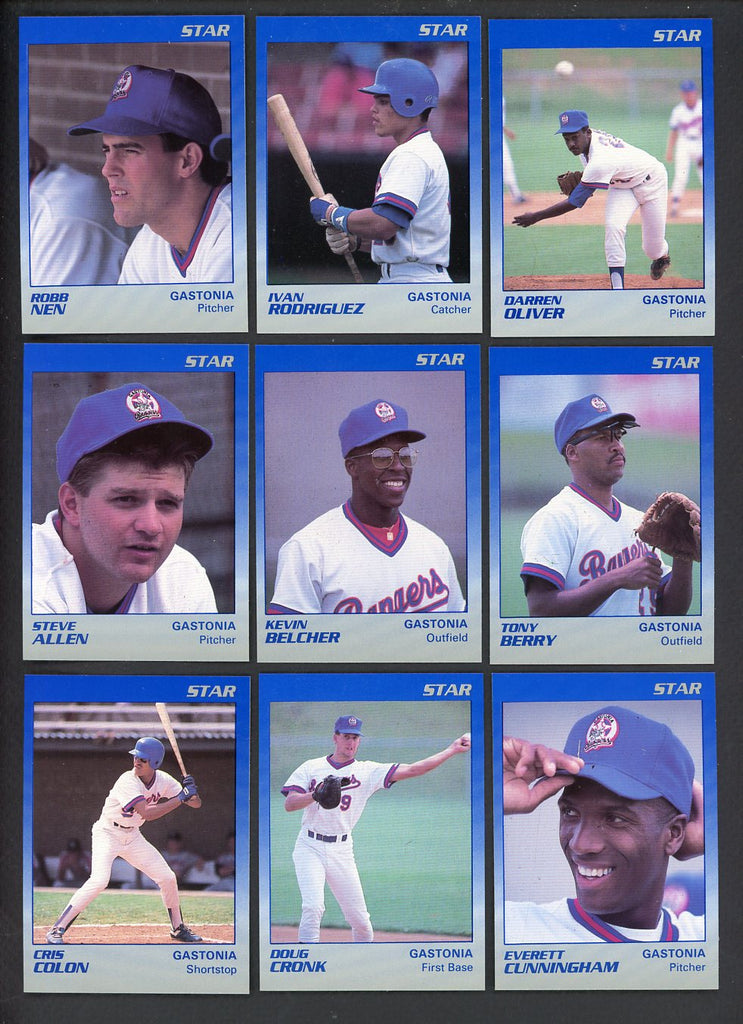 1989 Star Gastonia Rangers Complete Set Ivan Rodriguez 544039