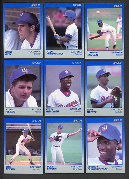 1989 Star Gastonia Rangers Complete Set Ivan Rodriguez 544039