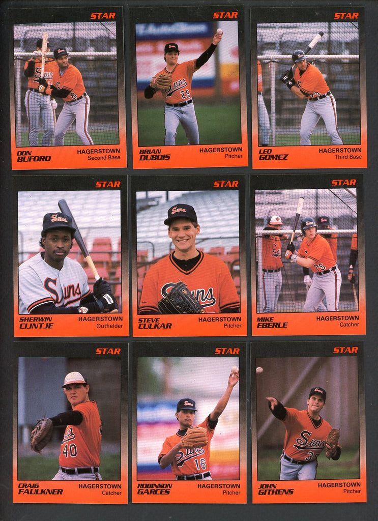 1989 Star Hagerstown Suns Complete Set Brian Dubois 544041