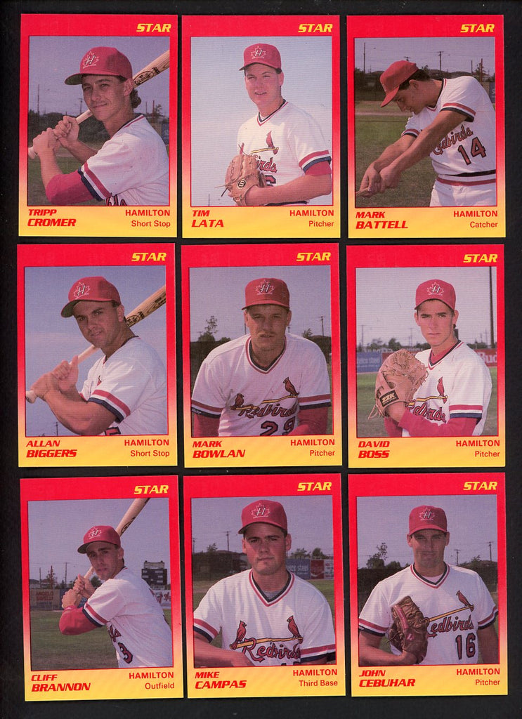1989 Star Hamilton Redbirds Complete Set Tripp Cromer 544042