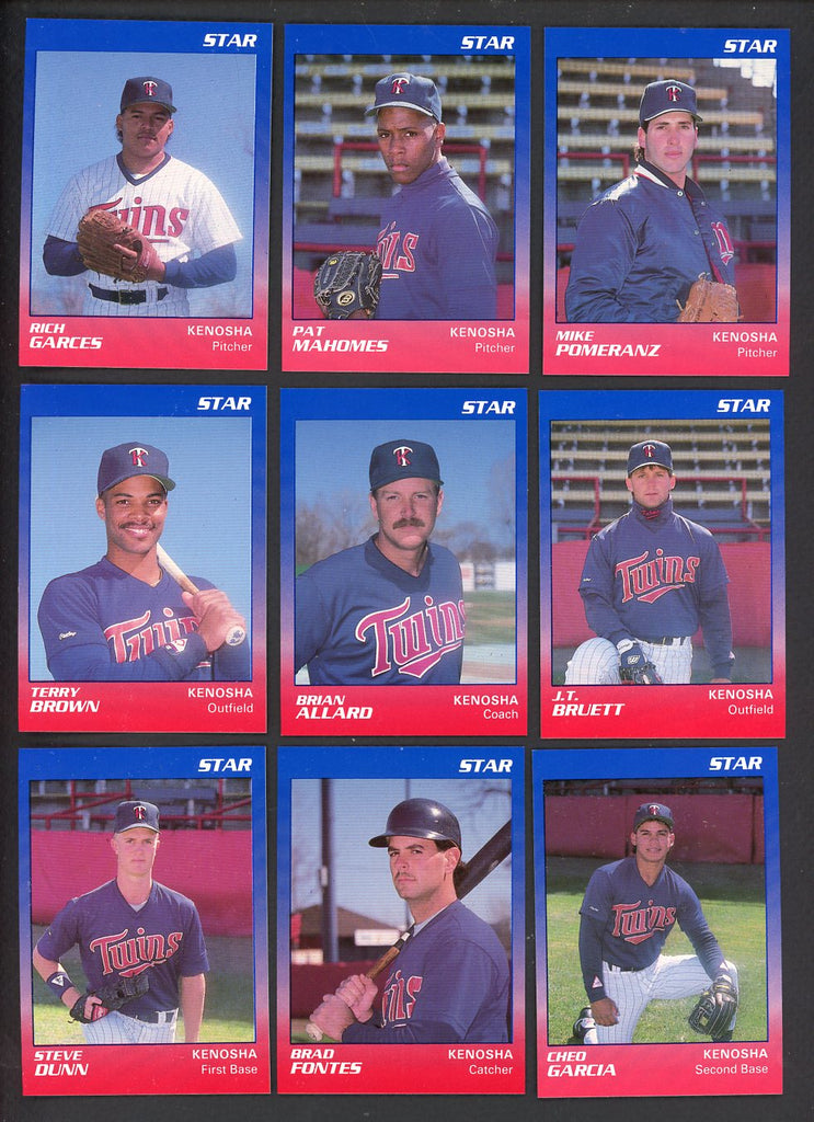 1989 Star Kenosha Twins Complete Set Pat Mahomes 544045