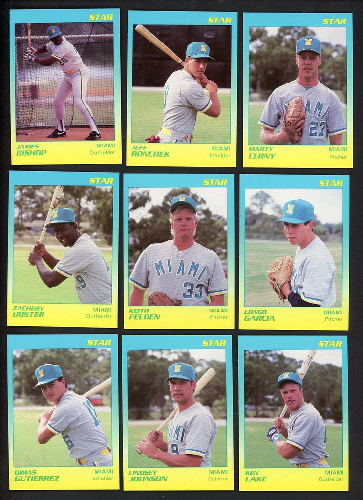 1989 Star Miami Miracle I Complete Set James Bishop 544054