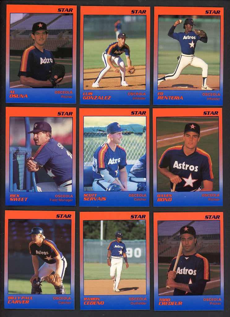 1989 Star Osceola Astros Complete Set Luis Gonzalez 544056